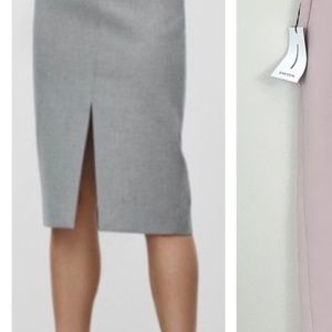 Babaton Jax Blush Pink Pencil MIDI Skirt